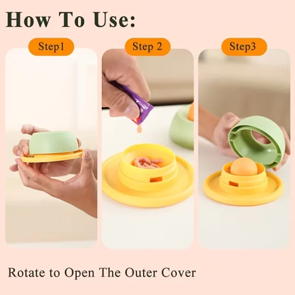 Interactive Pet Cat Licking Food Toys Anti-slip Pet Slow Feeder for Cats Funny Kitten Licking Plate Cat Accessories - Image 4