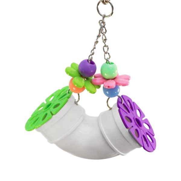 Multicolored Parrot Toys Pipeline Bird Chewing Toy Cage Hanging Accessory - Image 4
