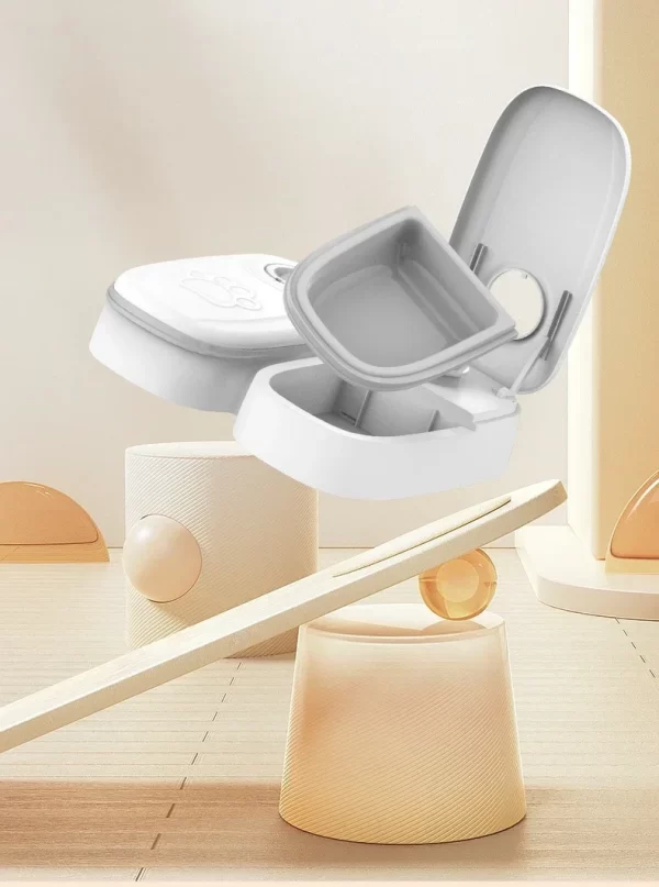 Pet Automatic Timing Feeder 700ML Large Capacity Dry Wet Food Container Electric Dog Double Dish Bowl For Cats Dogs Feeders Bowl - Image 9