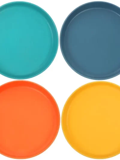 4pcs Cat Bowl Shallow Cat Food Dish Cat Feeding Bowls Wide Pet Food Plate Pet Feeding Bowl Cat And Dog Food Drinking Bowl