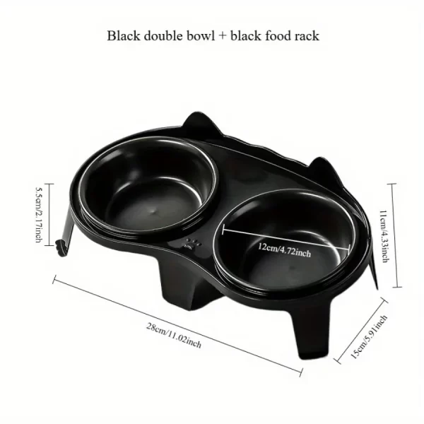 1pc Cat Food Bowl Set Pet Drinking Water Feeding Integrated Food Bowl Overhead Cat Bowl Non-slip Stand Cat Bowl Rack - Image 7