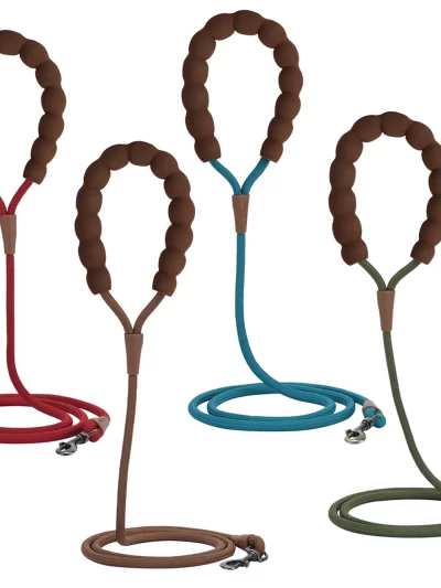 LL039--pet dog leash, 1.5-meter high density rope, soft handle, alloy buckle.