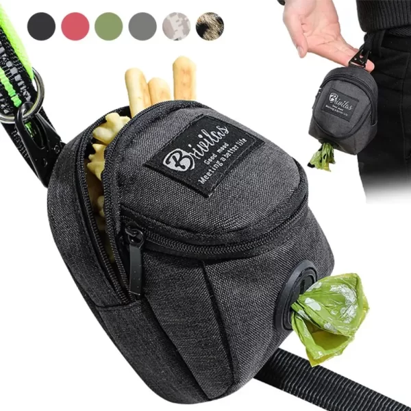 Portable Dog Training Treat Bag Outdoor Pet Dog Treat Pouch Puppy Snack Reward Waist Bag Dog Poop Bag Dispenser Pet Accessories - Image 3