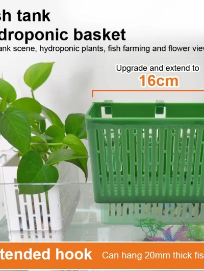 Fish Tank Hanging Planter Aquatic Plant Holder Heat-resistant Hydroponic Basket Aquarium Underwater Aquatic Plants Basket