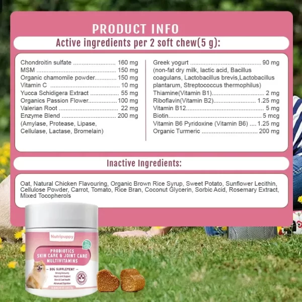 Multivitamin Nutritional Supplement For Dogs -Rich in various Essential Nutrients for Immunity & Growth - Puppy to Senior Dogs - Image 9