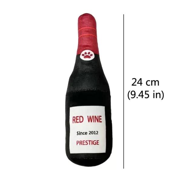 Funny Plush Dog Toys Beer Bottle Shaped Small Large Dogs Squeak Sound Clean Teeth Chew Toy Pets Interactive Playing Supplies - Image 4