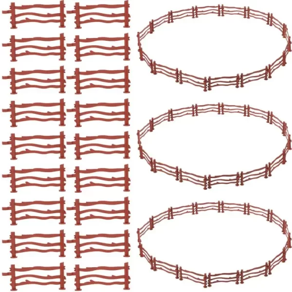 100Pcs Simulation Fence Accessory Farm Horse Corral Fencing Playset Panel Model Barn Accessories Stable Animals Miniature Garden - Image 2