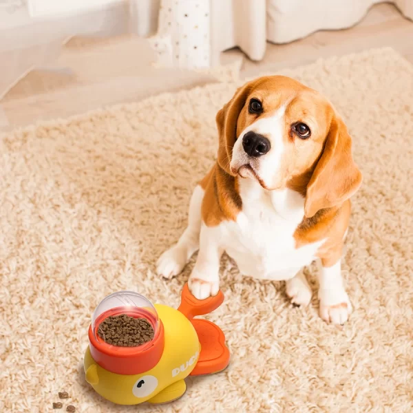 Pet Treat Dispenser, Automatic Snack Feeder for Cat Dog, Anti-Gulping Slow Feeder Bowls for Healthy Eating for Pet Accessories - Image 3