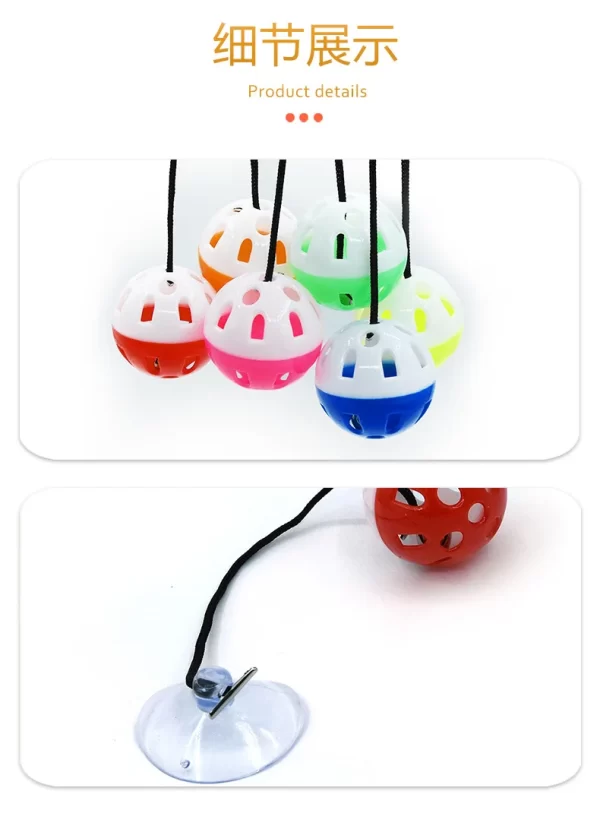 Pet Lizard Toy Reptile Toy Bell Ball with Sucker and Rope Lizard Small Animal Bearded Dragon Toy Supplies - Image 17