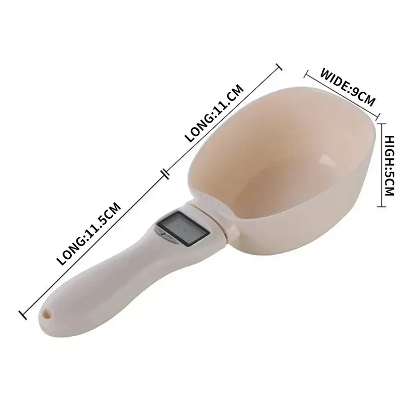 Pet Food Measuring Spoon Scale Kitchen Digital Food Measuring Spoon Suitable for Cat and Dog Food Measuring Digital Spoon Scale - Image 2