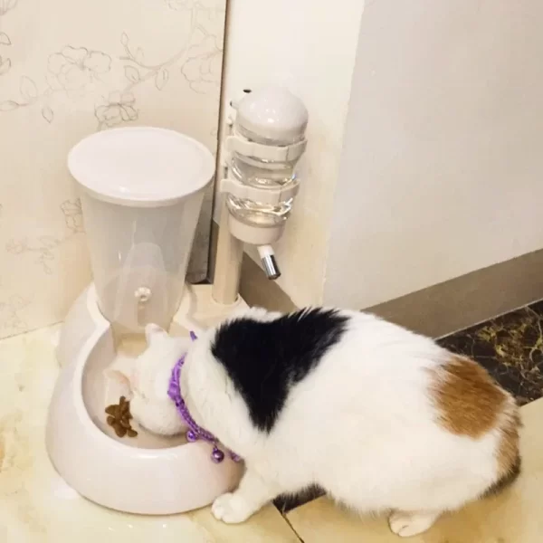 Dog Can Lift Water Cup Hanging Type Non-wet Mouth Automatic Drinking Fountain Pet Vertical Feeder Bowl - Image 4