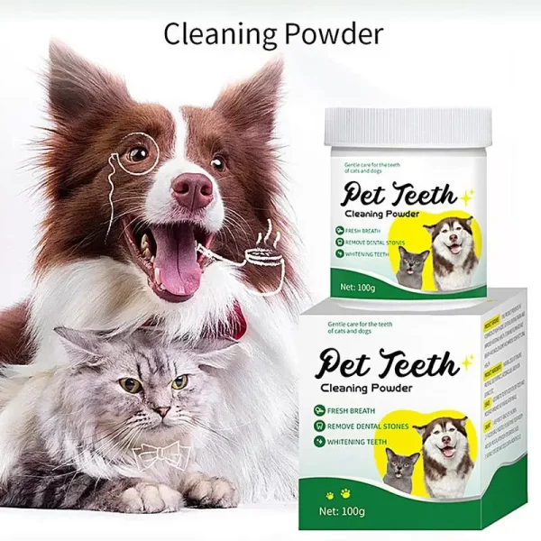 Food grade canine tooth cleaning powder, advanced care 100g formula, small and medium-sized canine tooth powder - Image 4
