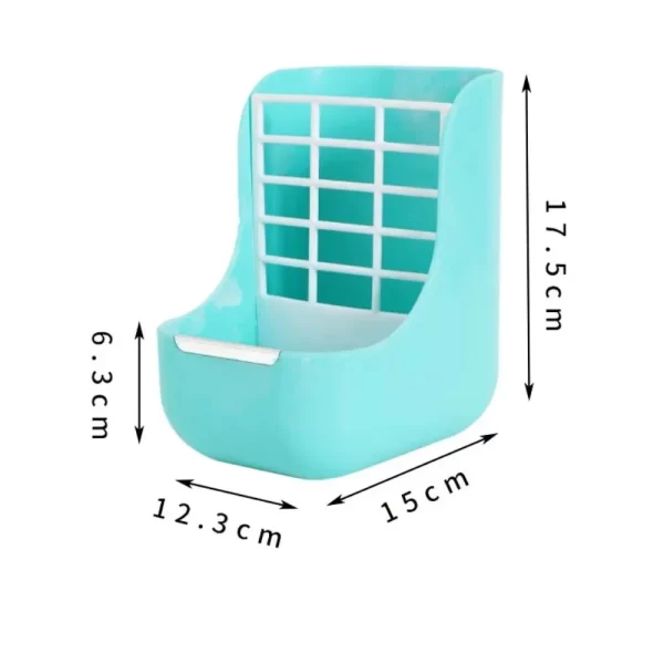 Rabbit Grass Frame Rack Rabbit Food Basket Hay Feeder Guinea Pigs Feeding Bowl Accessories 2 in 1 Fixed Grass Rack  hay  bunny - Image 6