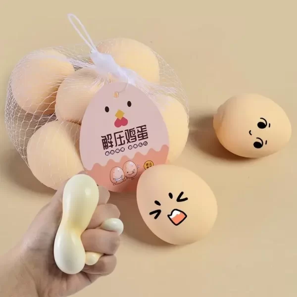Egg Squeeze Toys youn Smart Eggs young peop Educational Toy Funny DecompressionVent Egg Squeeze Ball Gift SquishyStresd Reliever - Image 2