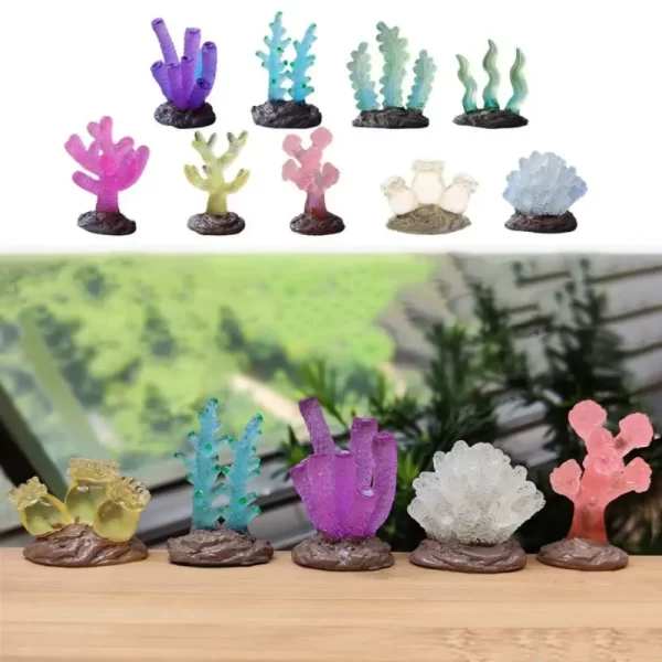 Undersea Artificial Fake Coral Water Plants Landscape Fish Tank Luminous Simulation Coral Aquarium Decoration Micro Ornaments - Image 4