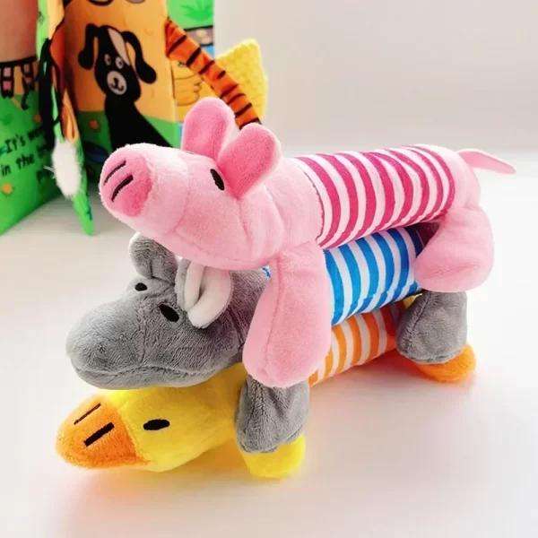 Duck, Elephant, Pig, Pet Grinding Toy, Plush Dog Chewing Toy, Durable Small and Medium Sized Dog, Cute Animal Shaped Puppy Toy - Image 2