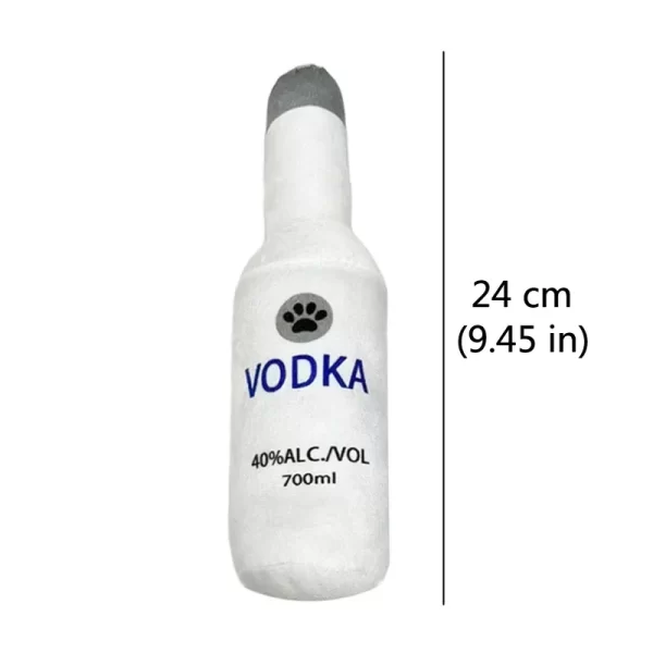 Funny Plush Dog Toys Beer Bottle Shaped Small Large Dogs Squeak Sound Clean Teeth Chew Toy Pets Interactive Playing Supplies - Image 7
