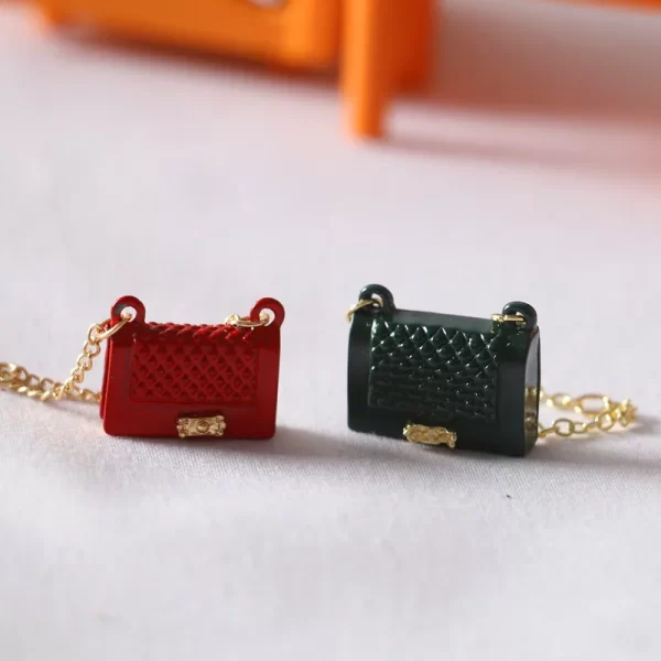 Dollhouse mini metal bag accessories fashion decoration miniature model ornaments OB11 shooting scene accessories - Image 4