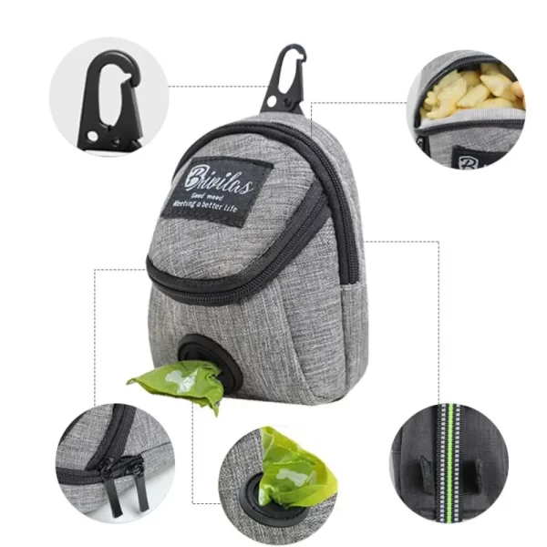 Portable Dog Training Treat Bag Outdoor Pet Dog Treat Pouch Puppy Snack Reward Waist Bag Dog Poop Bag Dispenser Pet Accessories - Image 4