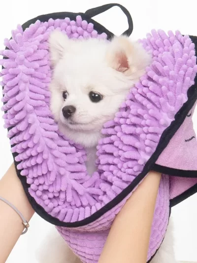 Super Absorbent Pet Bath Towel-Quick-Dry for Dogs & Cats - Ideal for Grooming and Bathing-Large Size for Fast Drying Pet Towel