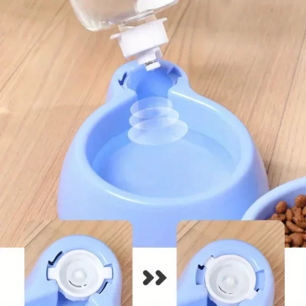 Cat Pet Automatic Feeder Water Dispenser Cute Mushroom Large Capacity Food Container Anti Spill Pet Bowl Water Storage supplies - Image 4