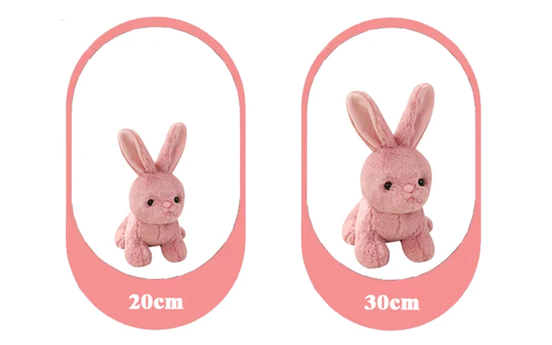Rabbit plush toy plush animal rabbit doll simulation rabbit children's toys birthday Christmas gift girl boy - Image 18