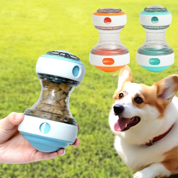 Dog Interactive Roller Puzzle Dispenser Toy Adjustable Dog Snack Dispenser Toy Improve Pet's Digestion Dog Chew Toy Pet Gift ﻿