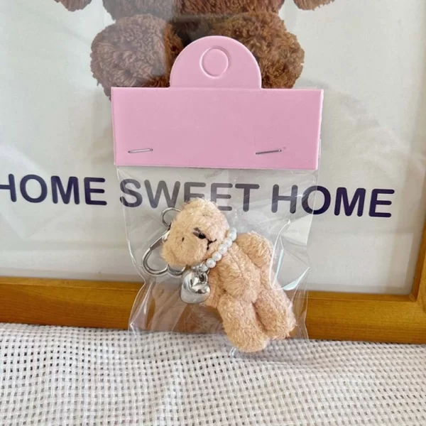 Creative Rabbit/Bear Keyring Bag Pendant Trendy Car Keychain Bag Accessory - Image 3