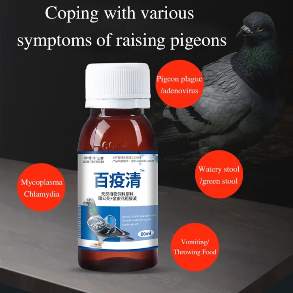 Green Water Stools, Pigeon Medicine, Newcastle Disease, Bursitis, Pigeon Supplies, Racing Pigeons, Parrots, Bird Supplies - Image 3