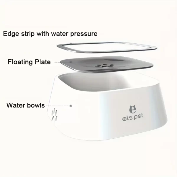 Dog Water Bowl Dog Bowl Slow Water Feeder No-Spill Pet Water Bowl Slow Feeder Dish - Image 4