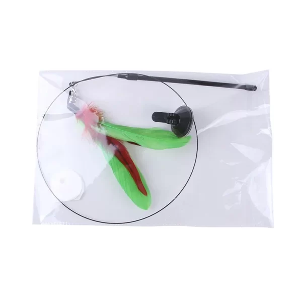 Cat Toys Simulation Bird interactive Sucker Feather Bird with Bell Cat Stick Toy for Kitten Playing Teaser Wand Toy Cat Supplies - Image 6
