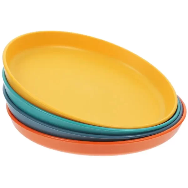 4pcs Cat Bowl Shallow Cat Food Dish Cat Feeding Bowls Wide Pet Food Plate Pet Feeding Bowl Cat And Dog Food Drinking Bowl - Image 3