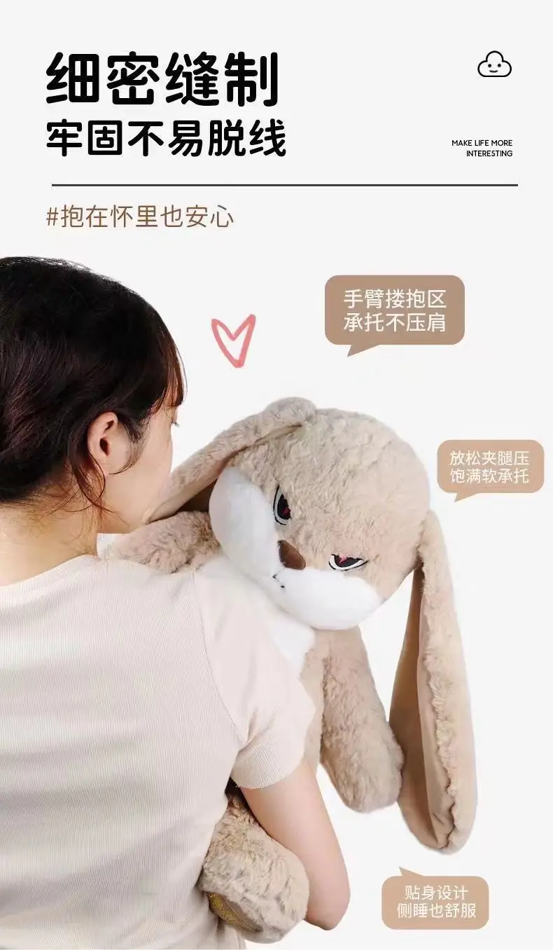 Large Size Angry Rabbit Plush Toy Cute Animal Plushie Doll Kawaii Stuffed Soft Toys Model Room Decor Birthday Gifts - Image 12