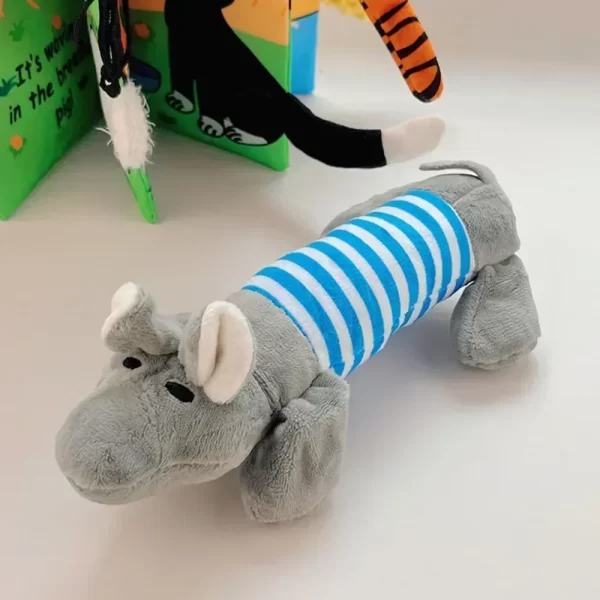 Duck, Elephant, Pig, Pet Grinding Toy, Plush Dog Chewing Toy, Durable Small and Medium Sized Dog, Cute Animal Shaped Puppy Toy - Image 4