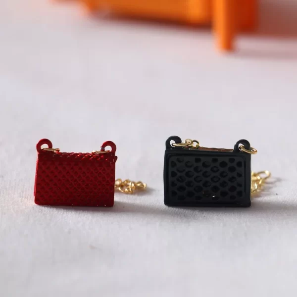 Dollhouse mini metal bag accessories fashion decoration miniature model ornaments OB11 shooting scene accessories - Image 17