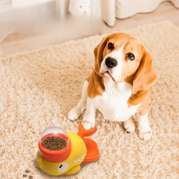 Smart Auto Feeder Interactive Pet Toy for Cat & Dog Dual Slot Timed Food Dispenser with Squeaky Ball Automatic Treat Machine - Image 10