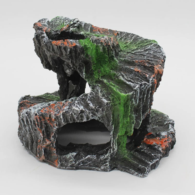 Turtle Terrace Tortoise Basking Platform Tortoise Climbing Platform Fish Hiding Cave Aquarium Supplies Reptile - Image 14