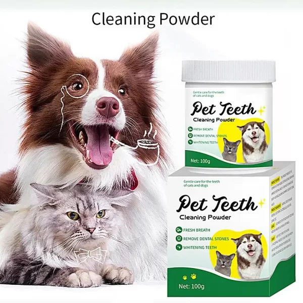 Food grade canine tooth cleaning powder, advanced care 100g formula, small and medium-sized canine tooth powder - Image 13