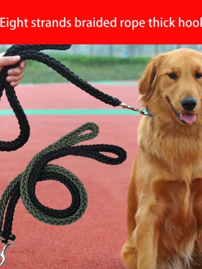 Dog leash for effective training and comfortable walking strong and durable braid suitable for large dogs dog training leash