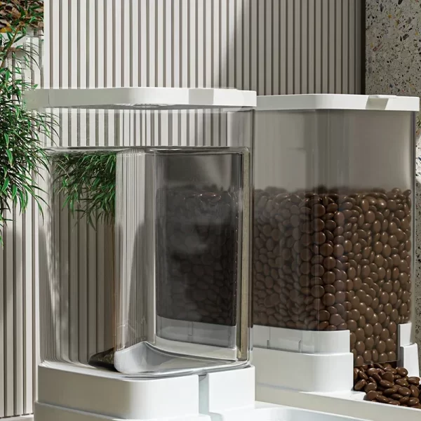 New Pet Dog Feeder Cat Automatic Feeding Water Bowl Transparent Pet Food Storage Dispenser Container Puppy Kitten Accessories - Image 2
