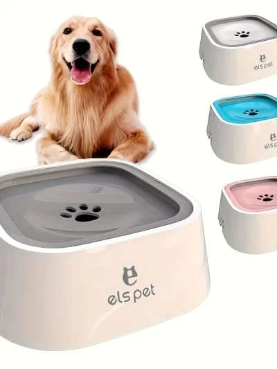 Dog Water Bowl Dog Bowl Slow Water Feeder No-Spill Pet Water Bowl Slow Feeder Dish