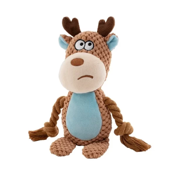 Cartoon Stuffed Toys for Dogs Fox Donkey Tug-Of-War Bite Resistant Puppy Accessories Velvet Teeth Cleaning Pet Interactive Toys - Image 9