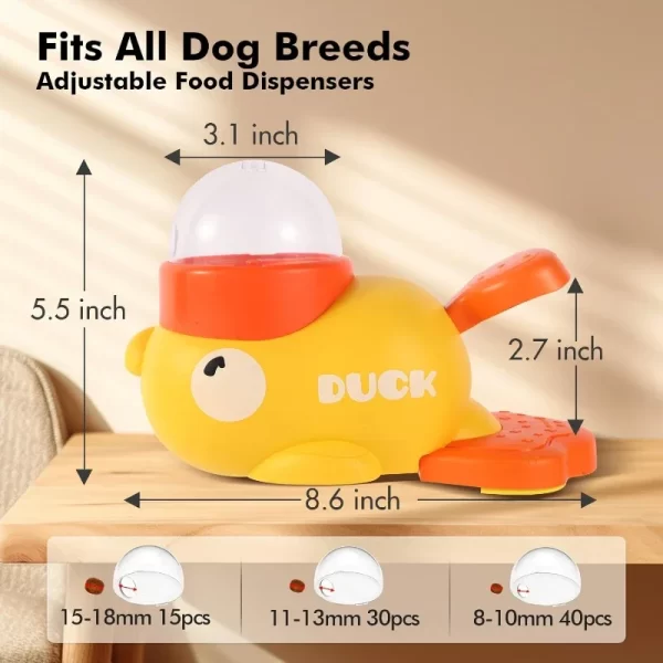 Smart Auto Feeder Interactive Pet Toy for Cat & Dog Dual Slot Timed Food Dispenser with Squeaky Ball Automatic Treat Machine - Image 4