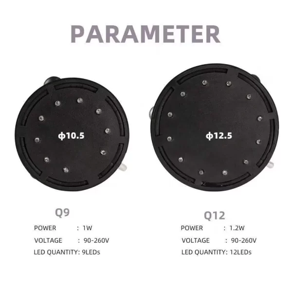 Fish tank oxygen pump accessories colorful diving light gas plate oxygenation bubble stone LED light aquarium accessories12V 12W - Image 7