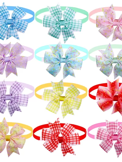 100pcs Spring Dog Accessories Pet Dog Bow Tie Small Dog Bowties Nekties Pet Dog Grooming Accessories Samll-Middle Dog Products