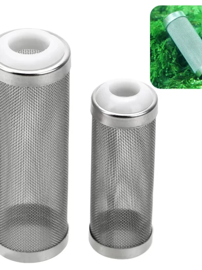 Stainless Steel Filter S/L Size Aquarium Accessories Inflow Inlet Protect Special Shrimp Cylinder Filter Shrimp Net