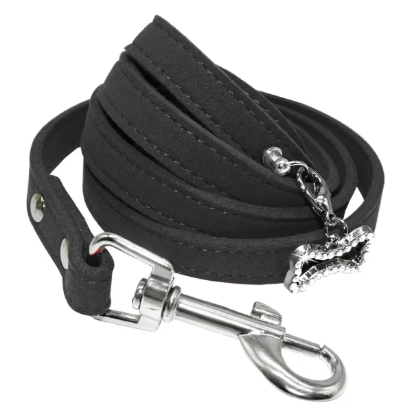 Small Dog Leash Soft Suede Leather Dog Leashes For Chihuahua Yorkishire Pug Small Dogs Cats Walking Leash Pink - Image 11