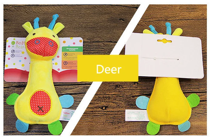New Party gifts Dog Toys Pet Puppy Chew Squeaker Squeaky Plush Sound Cartoon dinosaur/Deer/Monkey Toys small pet gift - Image 8