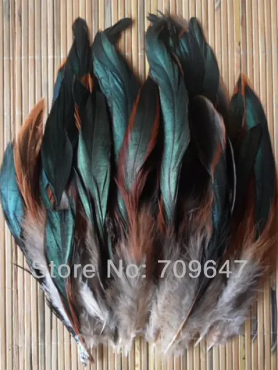 Decoration Accessories! 200Pcs/Lot! Nature Colors Saddle Badger Rooster Feathers 4-6 Inches Long,Plumas Decorativas