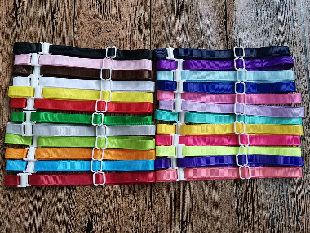 100 Pcs Pet Dog Bowties Accessories Adjustable Ribs Colorful Neckties Collar Accessories 22-42CM*1CM 20 Colours Pet Grooming - Image 7